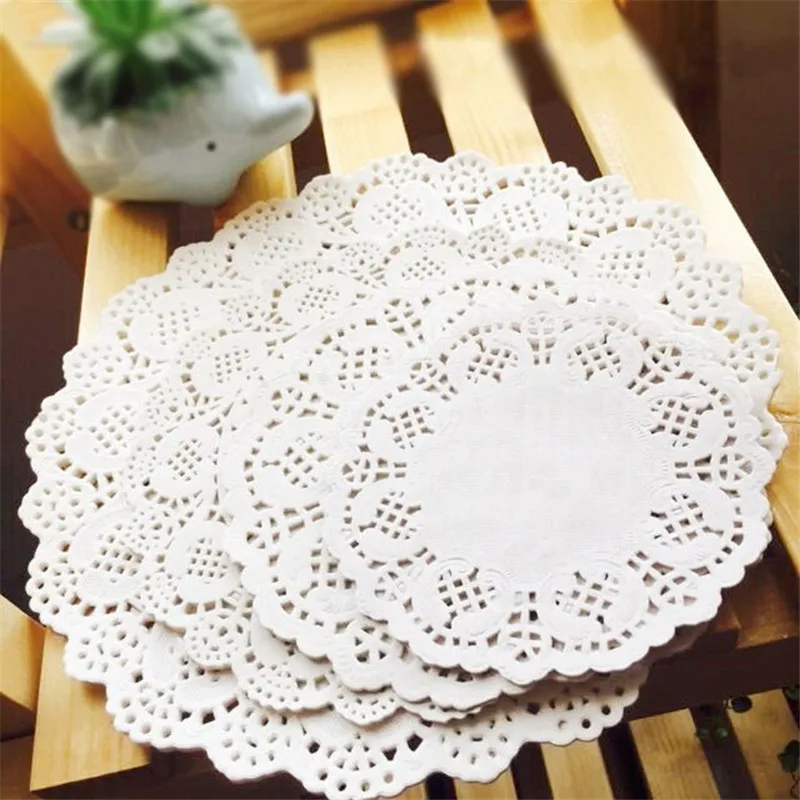 100pcs 7.5/8.5/9.5/10.5" Napkin Romantic White Round Hollow Lace Paper Doilies Cake Holder Crafts Paper Doyleys Table Decoration
100pcs 7.5/8.5/9.5/10.5" Napkin Romantic White Round Hollow Lace Paper Doilies Cake Holder Crafts Paper Doyleys Table Decoration