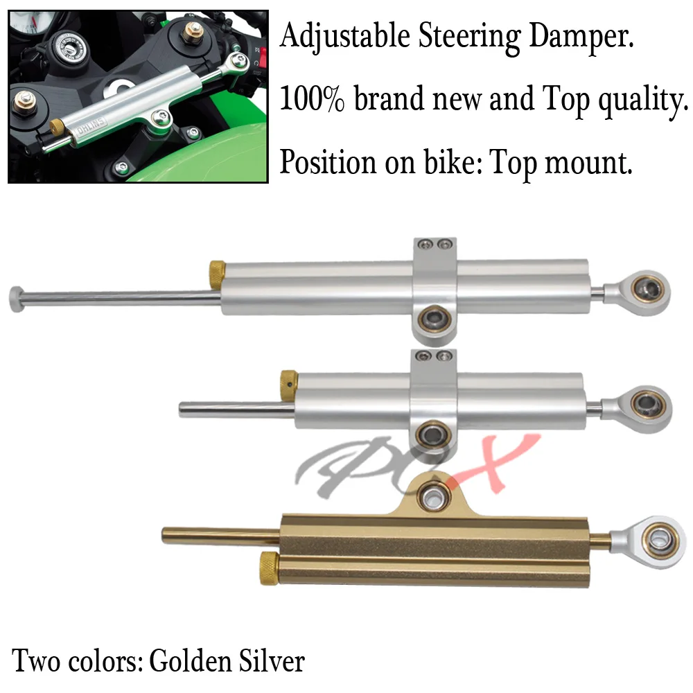 Motorcycle CNC Universal Stabilizer Damper Complete Steering Mounting Bracket For Kawasaki NINJA 250R /300R /400R /500R /650R
Motorcycle CNC Universal Stabilizer Damper Complete Steering Mounting Bracket For Kawasaki NINJA 250R /300R /400R /500R /650R