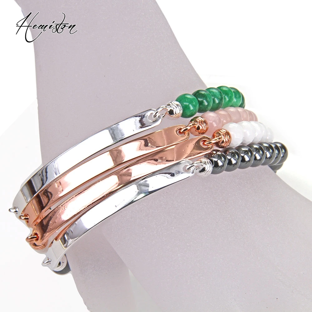 Hemistone Thomas Style Pink Green Bead Rose Gold Color Bridge Bracelet, Stamp Glam Jewelry Soul For Women and Men TS 525
Hemistone Thomas Style Pink Green Bead Rose Gold Color Bridge Bracelet, Stamp Glam Jewelry Soul For Women and Men TS 525
