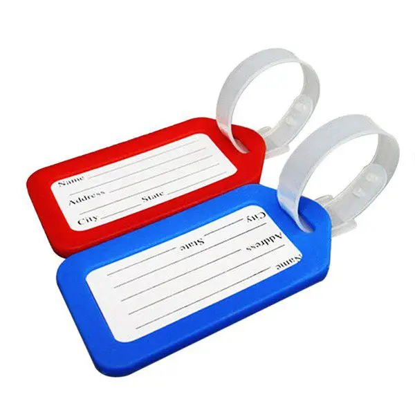 10 travel luggage tags trolley baggage card shipping |