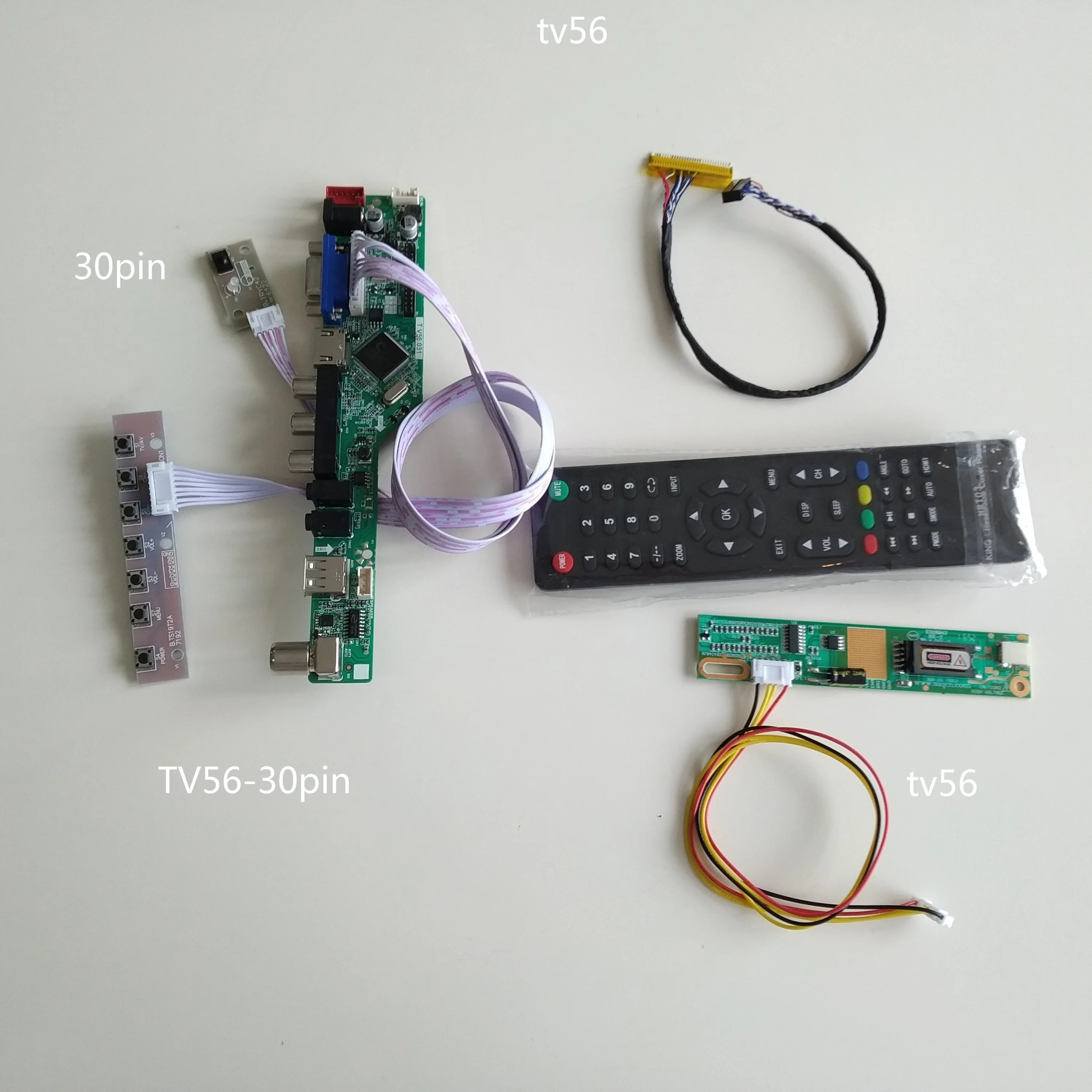 ТВ 56 AV VGA USB ЖК светодиодный контроллер платы контроллера diy для LP154WX4(TL)(AB)/TLB1 1280*800 15