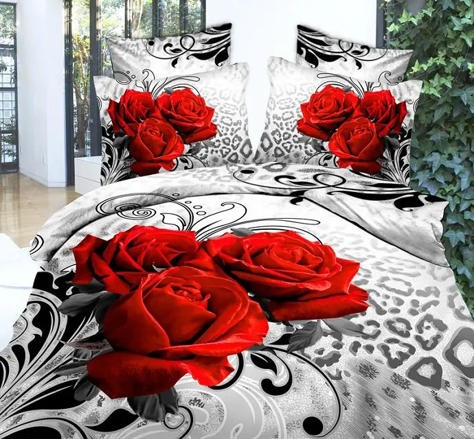 Home textile/Bedclothes/Bed linen /4pcs bed set /3D oil painting Bedding Sets Duvet Cover Bed sheet Pillowcase /Beautiful Flower
Home textile/Bedclothes/Bed linen /4pcs bed set /3D oil painting Bedding Sets Duvet Cover Bed sheet Pillowcase /Beautiful Flower