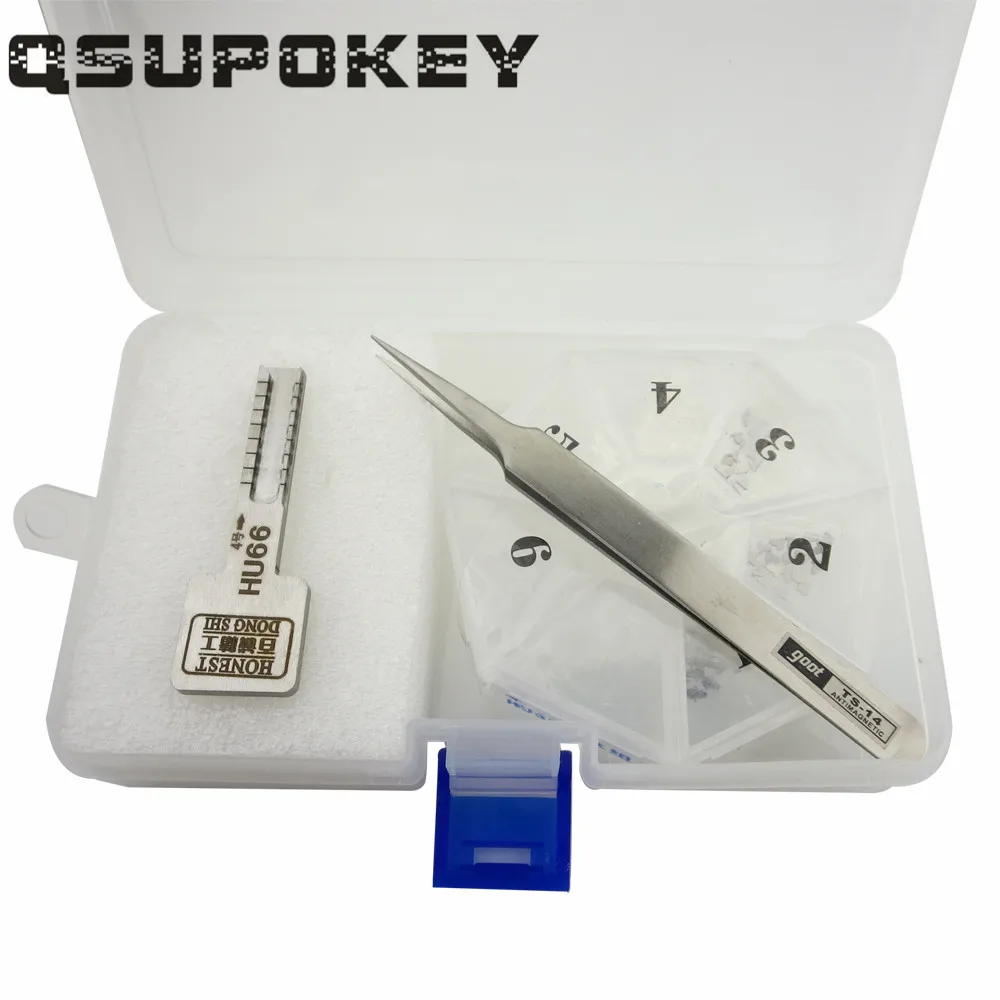 

QSUPOKEY Original Honest 10 in 1 Auto Locksmith Tool Car Key Moulds for Key Profile Duplicating HU66 HU92 HY22 HU101 HU100 HON6
