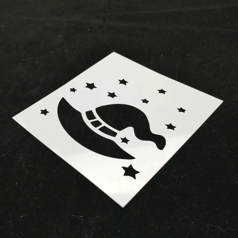 13*13 Star Hat pvc Layering Stencils for Diy scrapbook coloring,painting stencil,home decor diy etc. Product image
13*13 Star Hat pvc Layering Stencils for Diy scrapbook coloring,painting stencil,home decor diy etc. Product image