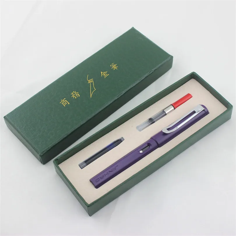 JINHAO purple Fine Nib Fountain Pen New school office student pen Children's exercise pen
JINHAO purple Fine Nib Fountain Pen New school office student pen Children's exercise pen