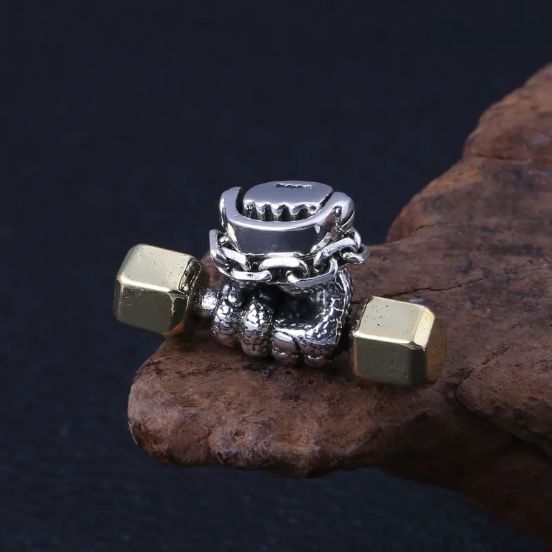 Wholesale S925 Sterling Silver Jewelry Retro Thai Silver Creative Personality Fitness Lifting Dumbbells Men And Women Pendant
Wholesale S925 Sterling Silver Jewelry Retro Thai Silver Creative Personality Fitness Lifting Dumbbells Men And Women Pendant