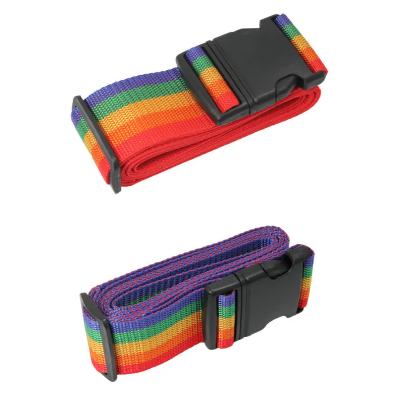 Luggage Strap Rainbow Color Baggage Packing Belt Adjustable Travel Suitcase Buckle Strap
Luggage Strap Rainbow Color Baggage Packing Belt Adjustable Travel Suitcase Buckle Strap
