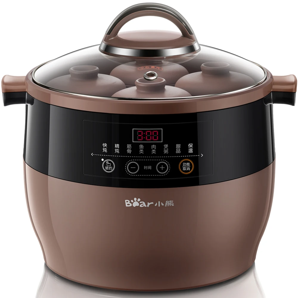 220V Multifunctional Household Electric Stewing Pot Machine EU/AU/UK Plug High Quality Ceramic Inner With 5 Inner
220V Multifunctional Household Electric Stewing Pot Machine EU/AU/UK Plug High Quality Ceramic Inner With 5 Inner