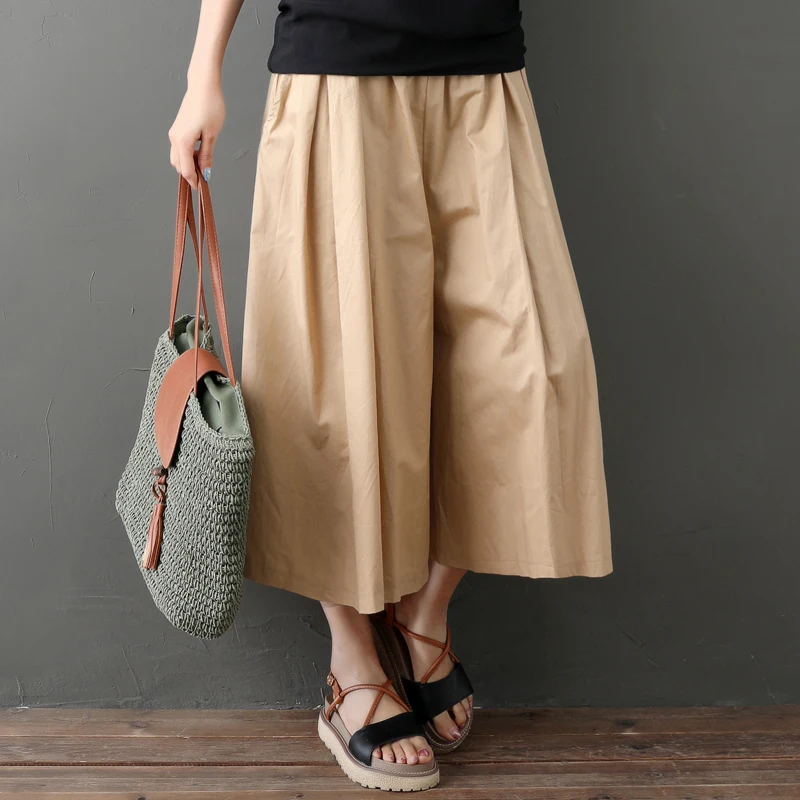 #1143 Woman Wide Leg Pants Loose Casual Elastic Waist Cotton Linen Pants Women Full-length Pants Ladies Trousers Khaki Green
#1143 Woman Wide Leg Pants Loose Casual Elastic Waist Cotton Linen Pants Women Full-length Pants Ladies Trousers Khaki Green