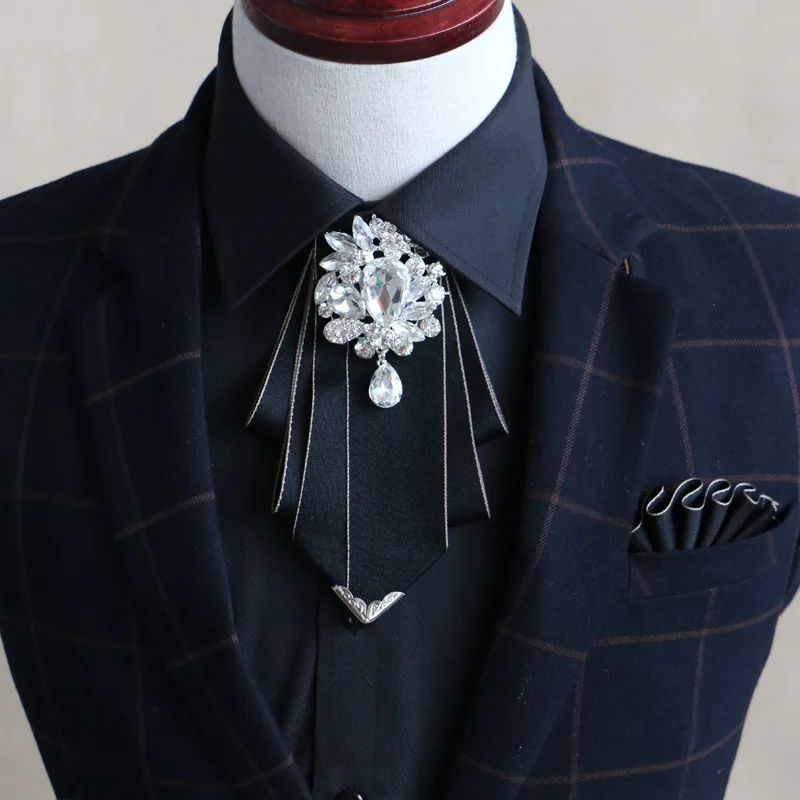 Fashion Necktie Groom Diamond Pocket Square Bow Ties Wedding Birthday Party Gifts Elegant Butterfly Yarn Gravata Bow Tie
Fashion Necktie Groom Diamond Pocket Square Bow Ties Wedding Birthday Party Gifts Elegant Butterfly Yarn Gravata Bow Tie