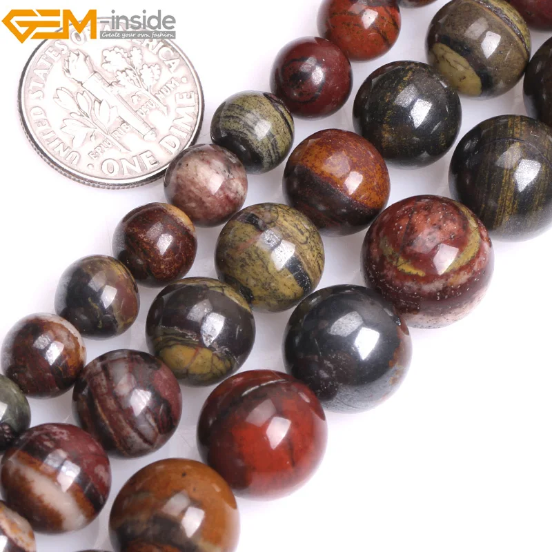 Gem-inside 8-12mm 15'' Natural Round Brown Sunset Tiger Iron Stone Beads For Jewelry Making Beads Bracelets For Women DIY Beads
Gem-inside 8-12mm 15'' Natural Round Brown Sunset Tiger Iron Stone Beads For Jewelry Making Beads Bracelets For Women DIY Beads