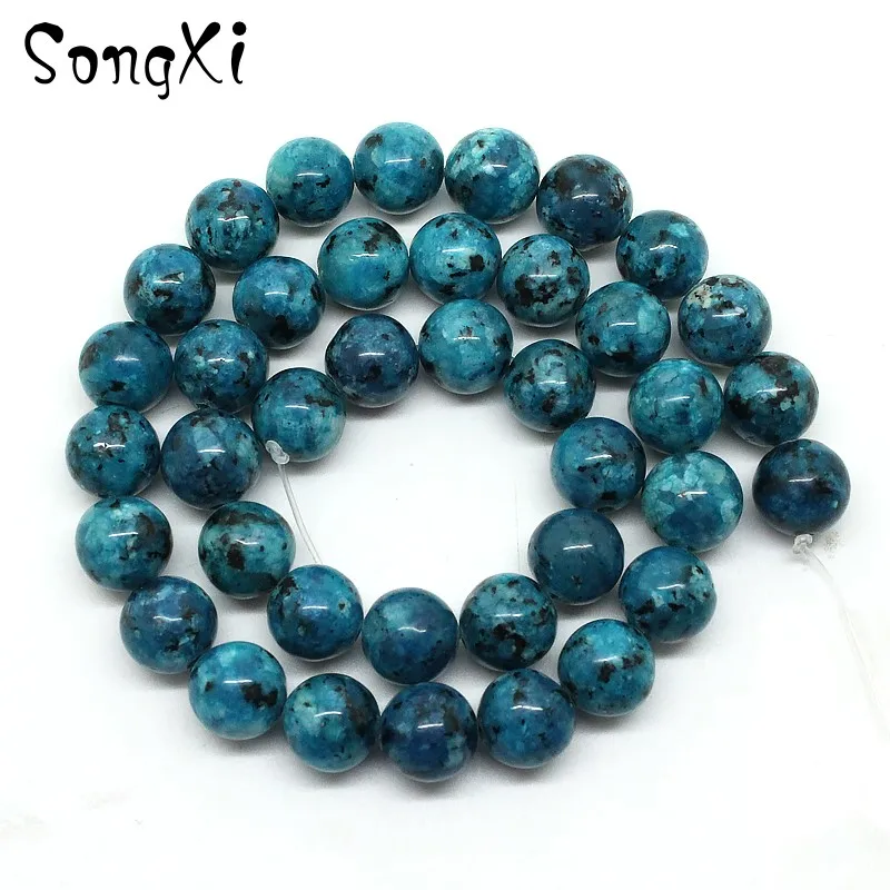 Wholesale Natural Stone Blue Spot Jaspe Round Loose Beads for Jewelry Making Pick Size 6/8/10 MM DIY Necklace Bracelet 15 inches
Wholesale Natural Stone Blue Spot Jaspe Round Loose Beads for Jewelry Making Pick Size 6/8/10 MM DIY Necklace Bracelet 15 inches
