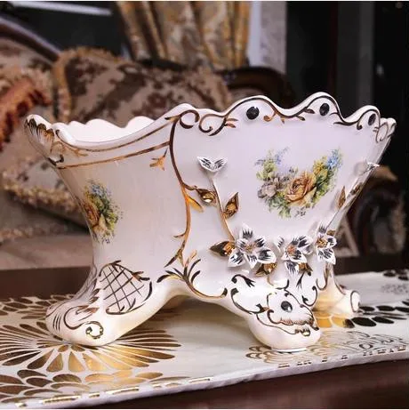 vase decoration home European-style ceramic vase jarrones flower arrangement pastoral ornaments ivory porcelain flowerpots
vase decoration home European-style ceramic vase jarrones flower arrangement pastoral ornaments ivory porcelain flowerpots