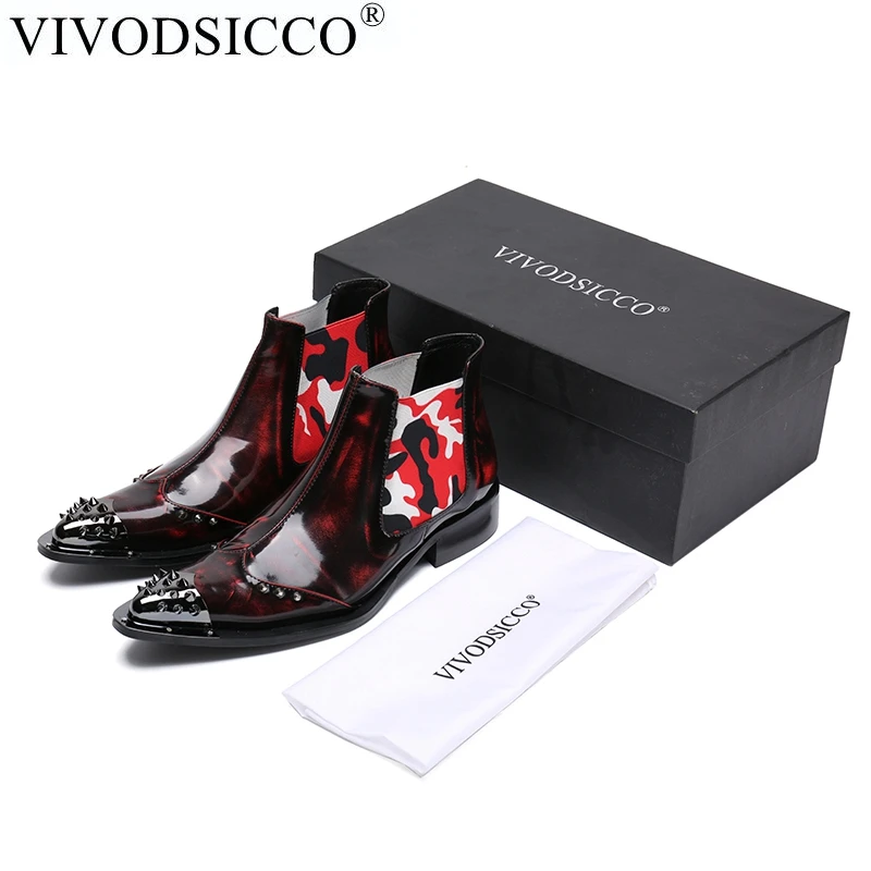 VIVODSICCO Luxury New Fashion Formal Men Dress Boots Genuine Leather Designer Men Dress Shoes Ankle Boots Party Motorcycle Boots
VIVODSICCO Luxury New Fashion Formal Men Dress Boots Genuine Leather Designer Men Dress Shoes Ankle Boots Party Motorcycle Boots