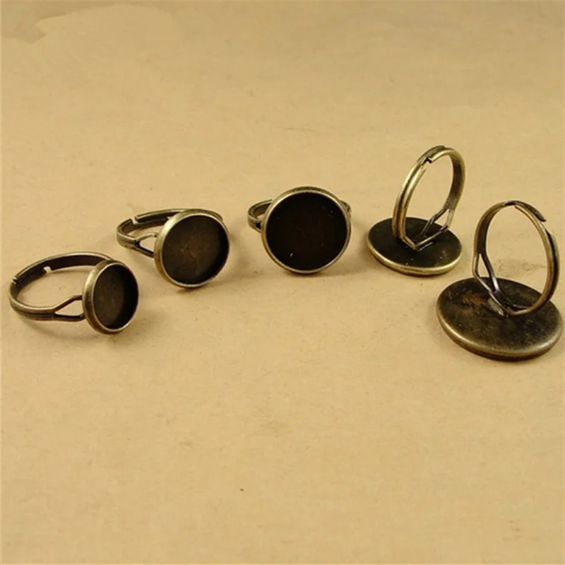 Регулируемое кольцо с бронзовым покрытием 50 шт. 10-20 мм | Украшения и аксессуары