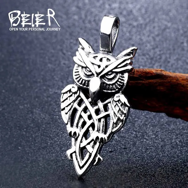 Beier 316L stainless steel Nordic Vikings Runes Amulet Pendant Necklace owl Runes PENDANT Necklace Nordic Talisman LLBP8-293P
Beier 316L stainless steel Nordic Vikings Runes Amulet Pendant Necklace owl Runes PENDANT Necklace Nordic Talisman LLBP8-293P