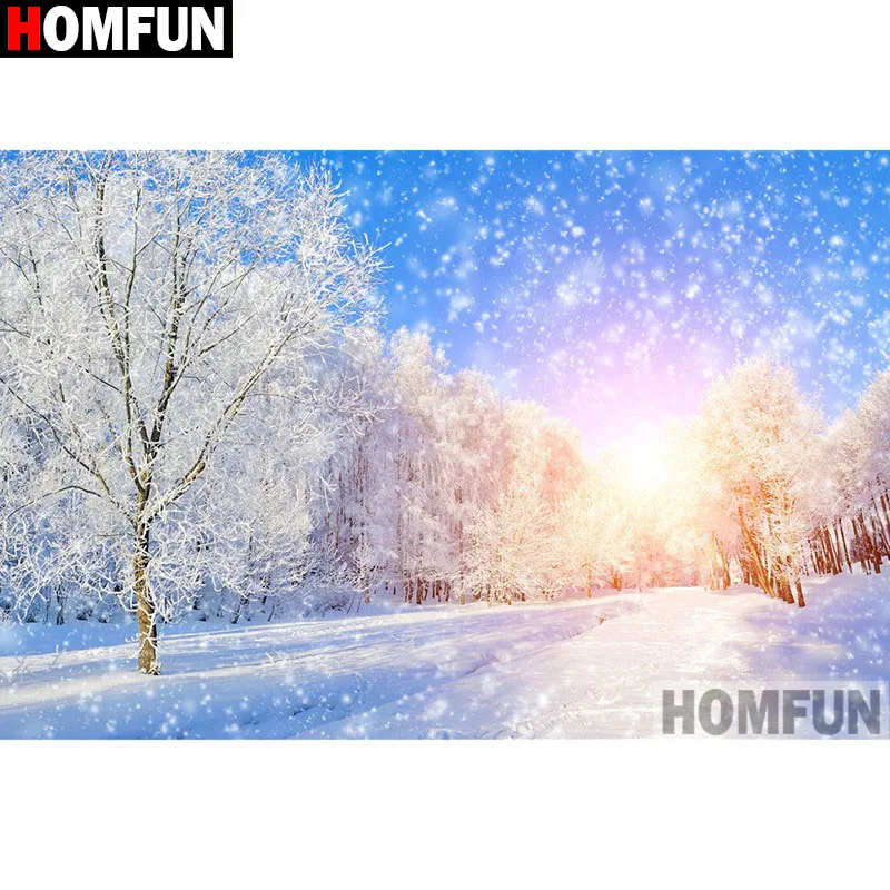 HOMFUN Full Square/Round Drill 5D DIY Diamond Painting "Tree snow scene" Embroidery Cross Stitch 5D Home Decor Gift A18262
HOMFUN Full Square/Round Drill 5D DIY Diamond Painting "Tree snow scene" Embroidery Cross Stitch 5D Home Decor Gift A18262