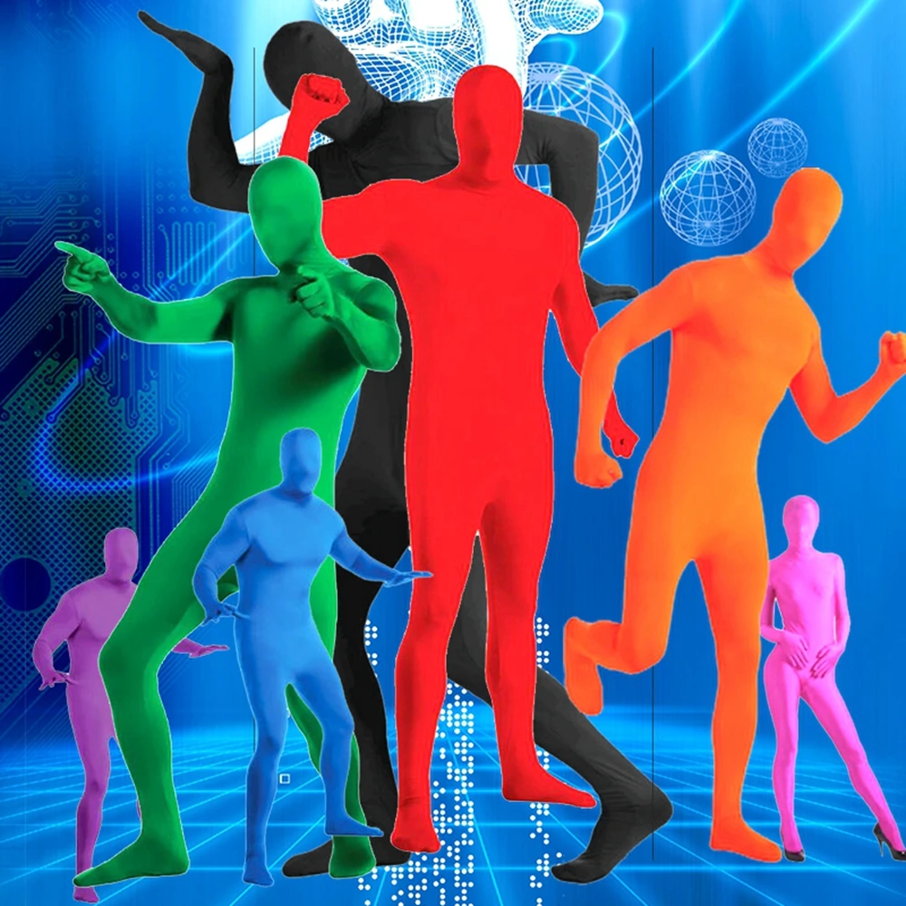 Детский и взрослый Zentai для мужчин женщин новинка танцевальный полный костюм