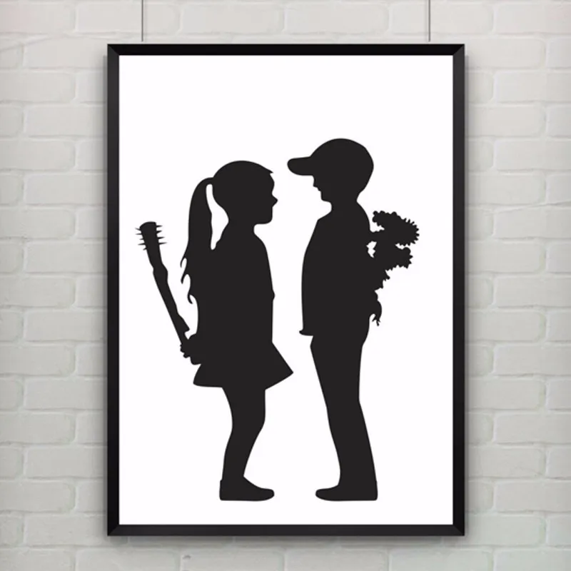 Girl With Balloon by Banksy Poster Canvas Art Cuadros Decoracion Canvas Painting Wall Picture Kids Room Nursery Decor, No Frame
Girl With Balloon by Banksy Poster Canvas Art Cuadros Decoracion Canvas Painting Wall Picture Kids Room Nursery Decor, No Frame