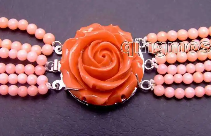 SALE 6 Strands 3-4mmRound Red Coral 18-25" long NECKLACE & Big Pink Flower CLASP-5671 Wholesale/retail Free shipping
SALE 6 Strands 3-4mmRound Red Coral 18-25" long NECKLACE & Big Pink Flower CLASP-5671 Wholesale/retail Free shipping