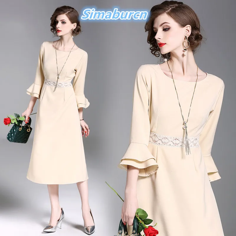 2018 Summer Newly Style Women Apricot Color Dress Long Sleeve Femme Dresses Casual A-Line O Neck Dress Vestidos New Arrivals
2018 Summer Newly Style Women Apricot Color Dress Long Sleeve Femme Dresses Casual A-Line O Neck Dress Vestidos New Arrivals