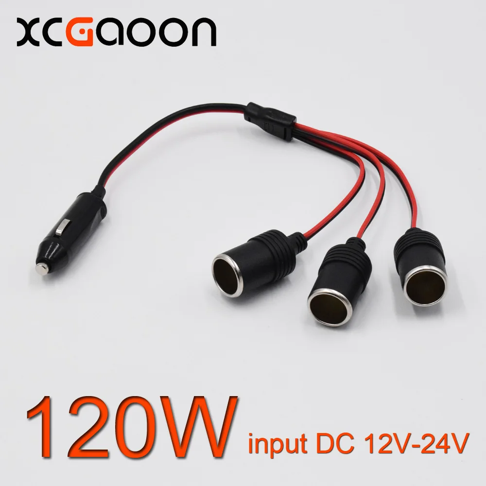 XCGaoon 5 Piece 120W 3 Ways Triple Car Cigarette Lighter Splitter Female Socket Plug Power Adapter, input 12V 24V
XCGaoon 5 Piece 120W 3 Ways Triple Car Cigarette Lighter Splitter Female Socket Plug Power Adapter, input 12V 24V