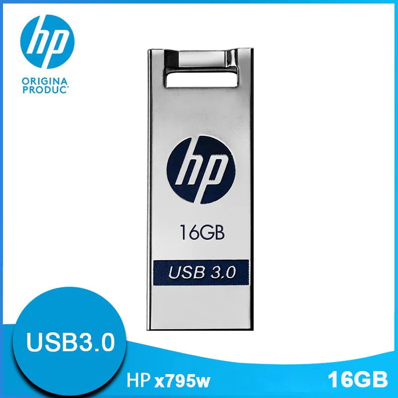 Hewlett Packard USB флеш накопитель 16GB USB3.0 металлическая Флешка X795W Прямая поставка