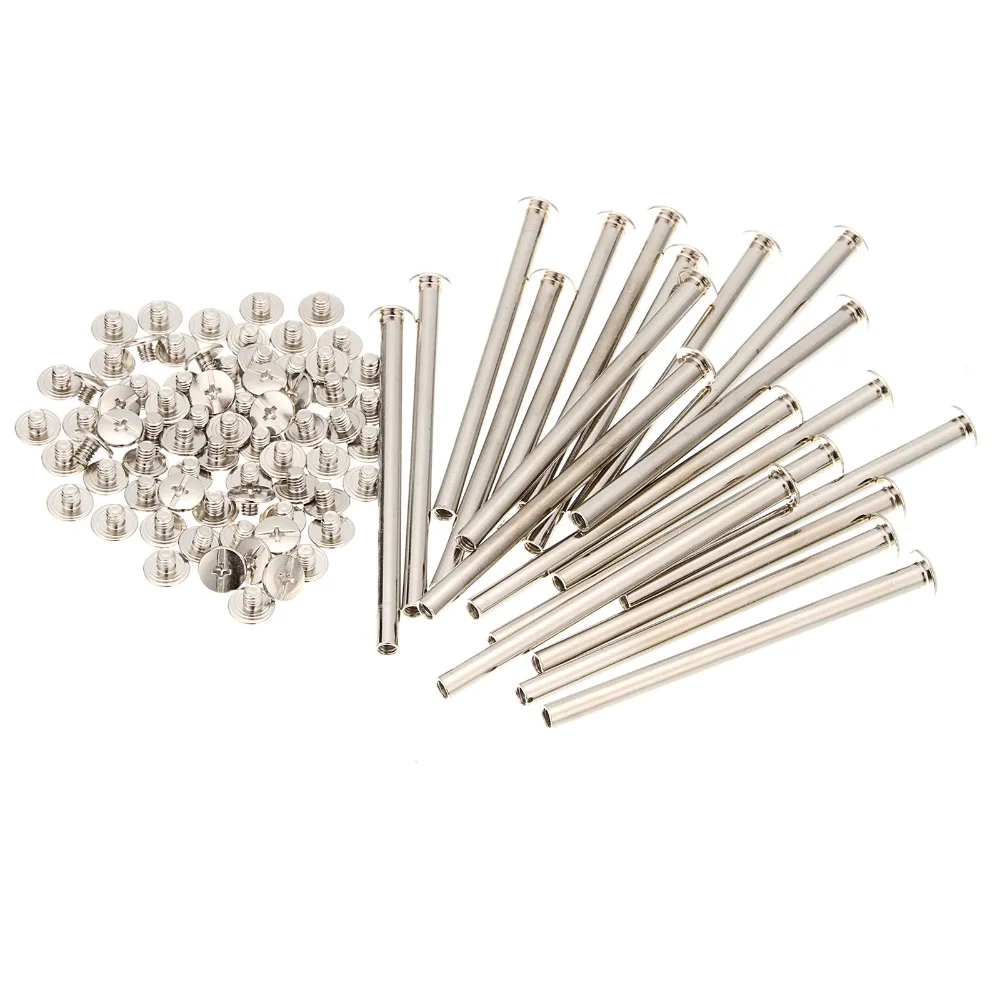 25pcs M5x80mm Iron-nickel-plated screw books Fingertight Picture books screw rivets albums butt recipes leaflet nail M5Hardware
25pcs M5x80mm Iron-nickel-plated screw books Fingertight Picture books screw rivets albums butt recipes leaflet nail M5Hardware
