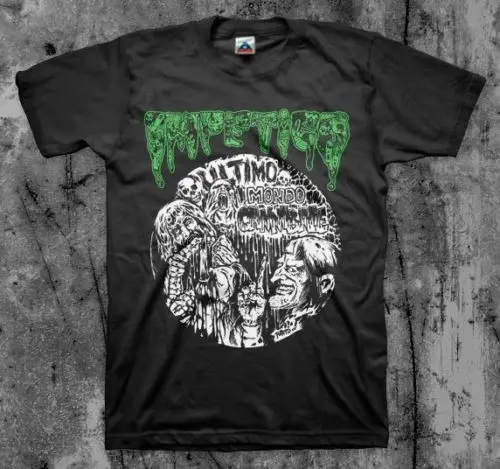 Имитиго 'Ultimo Mondo Canibale' Футболка (Gore Grind Carcass Aborted Repulsion) 2019 модная одежда с круглым