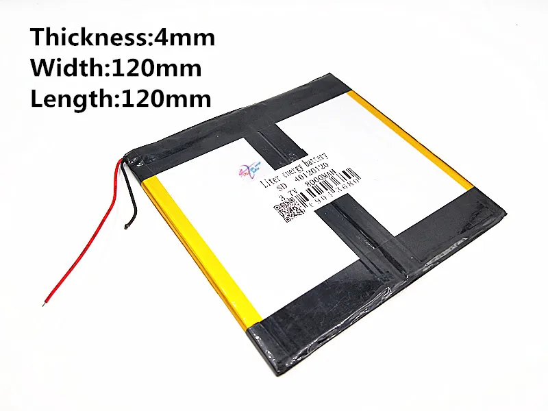 3.7V 8000mAh 40120120 Liter energy battery Polymer Lithium Li-Po Rechargeable Battery For DIY Mp3 MP4 MP5 GPS PSP e-book
3.7V 8000mAh 40120120 Liter energy battery Polymer Lithium Li-Po Rechargeable Battery For DIY Mp3 MP4 MP5 GPS PSP e-book