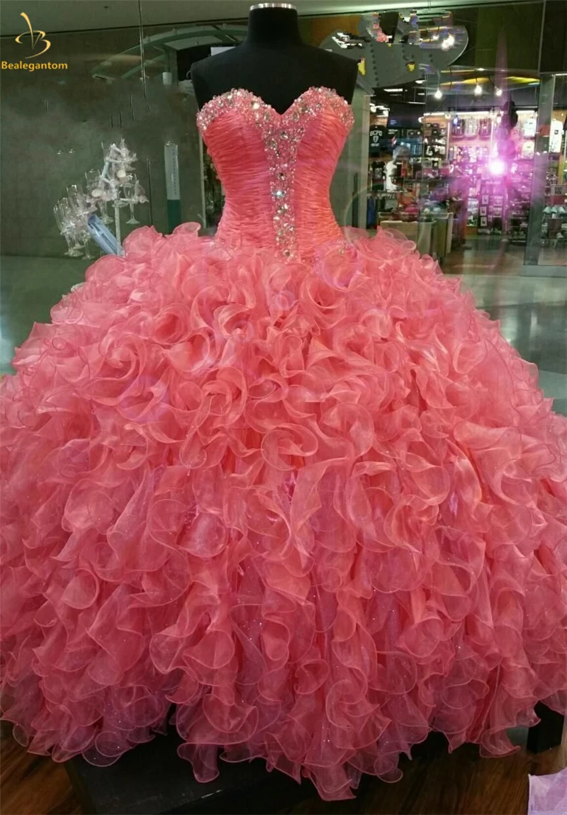 Bealegantom New Swettheart Crystals Ball Gown Quinceanera Dresses 2019 Beaded Lace Up For 15 Years Vestidos De 15 Anos QA1431
Bealegantom New Swettheart Crystals Ball Gown Quinceanera Dresses 2019 Beaded Lace Up For 15 Years Vestidos De 15 Anos QA1431