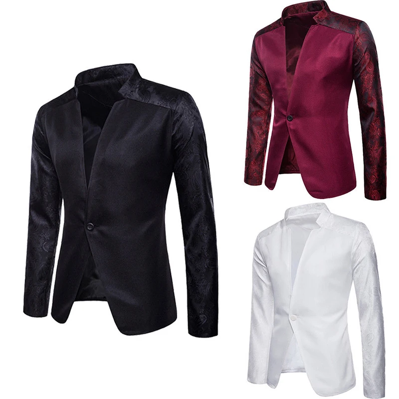 Fashion Men Casual Slim Fit One Button Suit Blazer Business Work Coat Office Jacket Outwear
Fashion Men Casual Slim Fit One Button Suit Blazer Business Work Coat Office Jacket Outwear