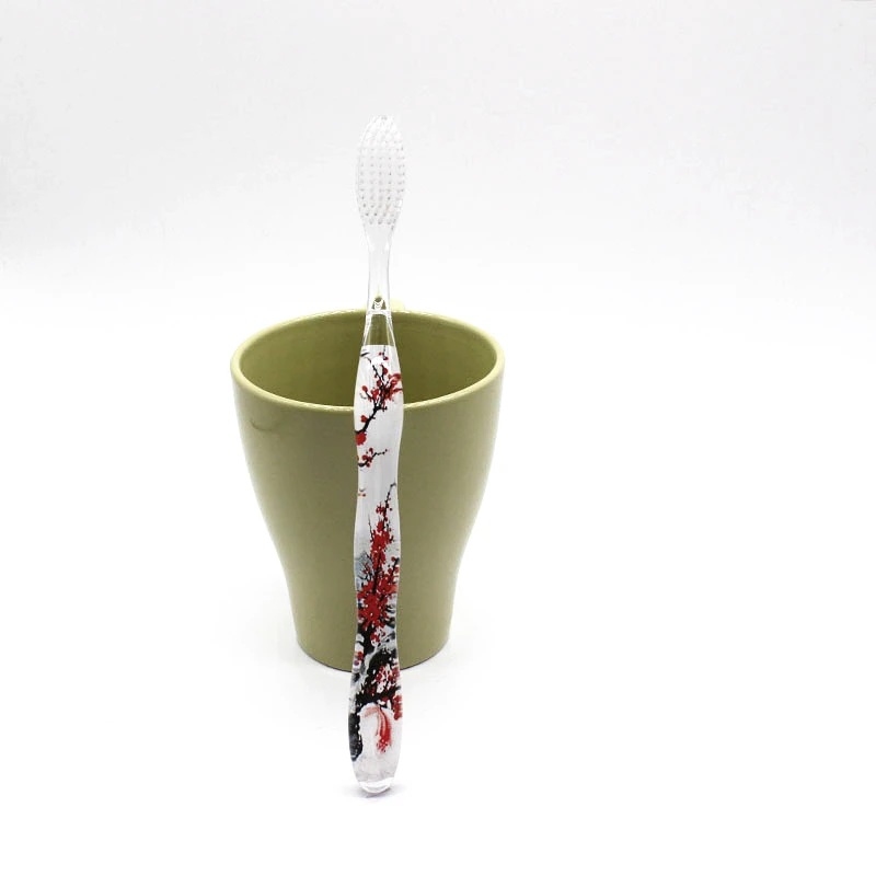 Chinese Classical Ink Painting Toothbrush Soft Brosse A Dent Charcoal Handle Oral Care Nano-antibacterial Toothbrush YC-8100
Chinese Classical Ink Painting Toothbrush Soft Brosse A Dent Charcoal Handle Oral Care Nano-antibacterial Toothbrush YC-8100