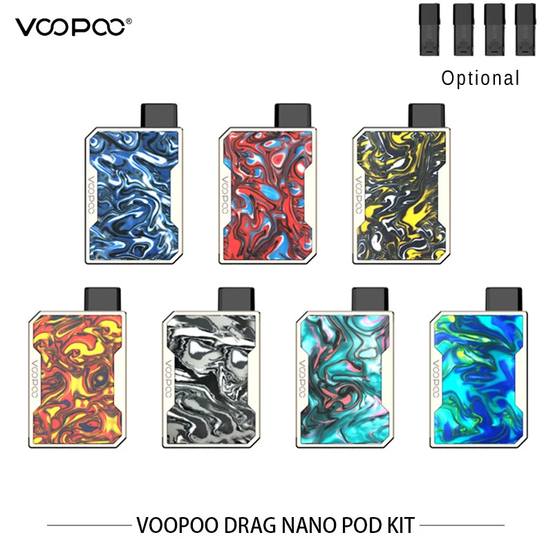 В наличии набор Voopoo Drag Nano Pod 750 мАч GENE chip полимерная панель электронные сигареты VS
