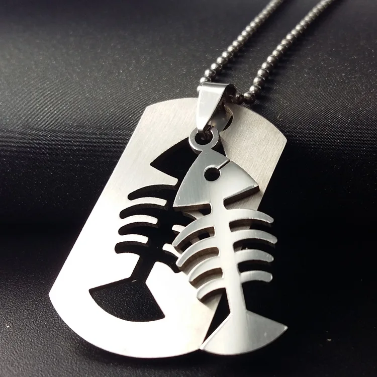 detachable fish bone necklace sea bottom animal bone necklace stainless steel double layer fish bone charm necklace jewelry
detachable fish bone necklace sea bottom animal bone necklace stainless steel double layer fish bone charm necklace jewelry