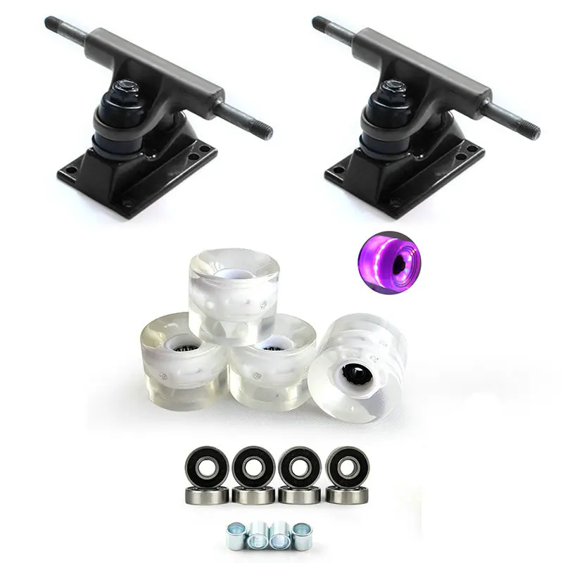 Top Sale DIY 3.25inch Black skateboard Trucks with 60*45mm PU LED Skateboard Wheels Bridge and ABEC-9 Bearings Free Shipping
Top Sale DIY 3.25inch Black skateboard Trucks with 60*45mm PU LED Skateboard Wheels Bridge and ABEC-9 Bearings Free Shipping