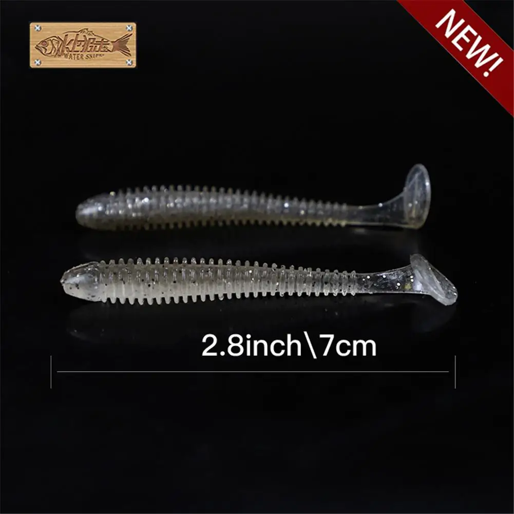 DSstyles 15pcs/lot Fishing Lure Swing Impact Softbait Paddle Tail Swimbait Bass Trout Pike Bait 2.8inch/70mm/2g | Спорт и