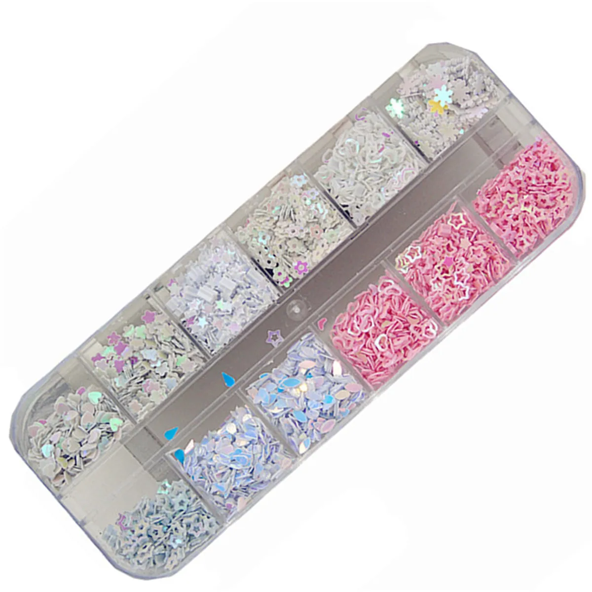 Nail Art блесток розовый белый полый любовь звезда снежинка блестки хлопья Декор Аксессуары Diy Макияж инструменты коробка для хранения
Nail Art блесток розовый белый полый любовь звезда снежинка блестки хлопья Декор Аксессуары Diy Макияж инструменты коробка для хранения