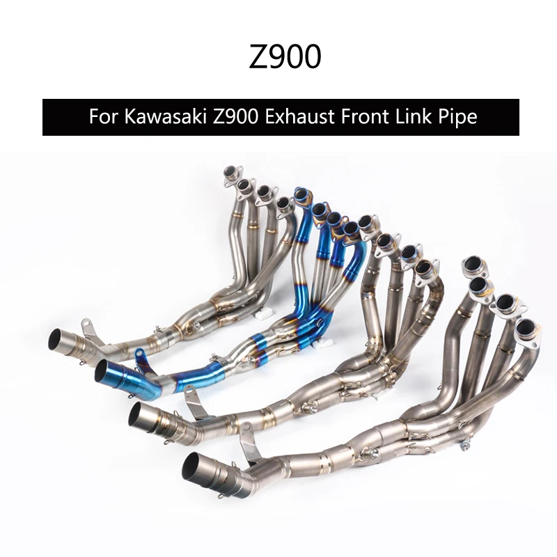

For Kawasaki Z900 Ninja 900 2017-2022 51MM Slip-on Exhaust System Header Mid Link Pipe Titanium Alloy Stainless Steel Tube