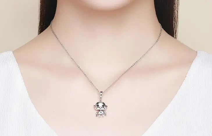 Hot Sale Authentic 925 Sterling Silver Robot Pendant Charms Fit Bracelets Necklaces Jewelry Making Children Gift
Hot Sale Authentic 925 Sterling Silver Robot Pendant Charms Fit Bracelets Necklaces Jewelry Making Children Gift