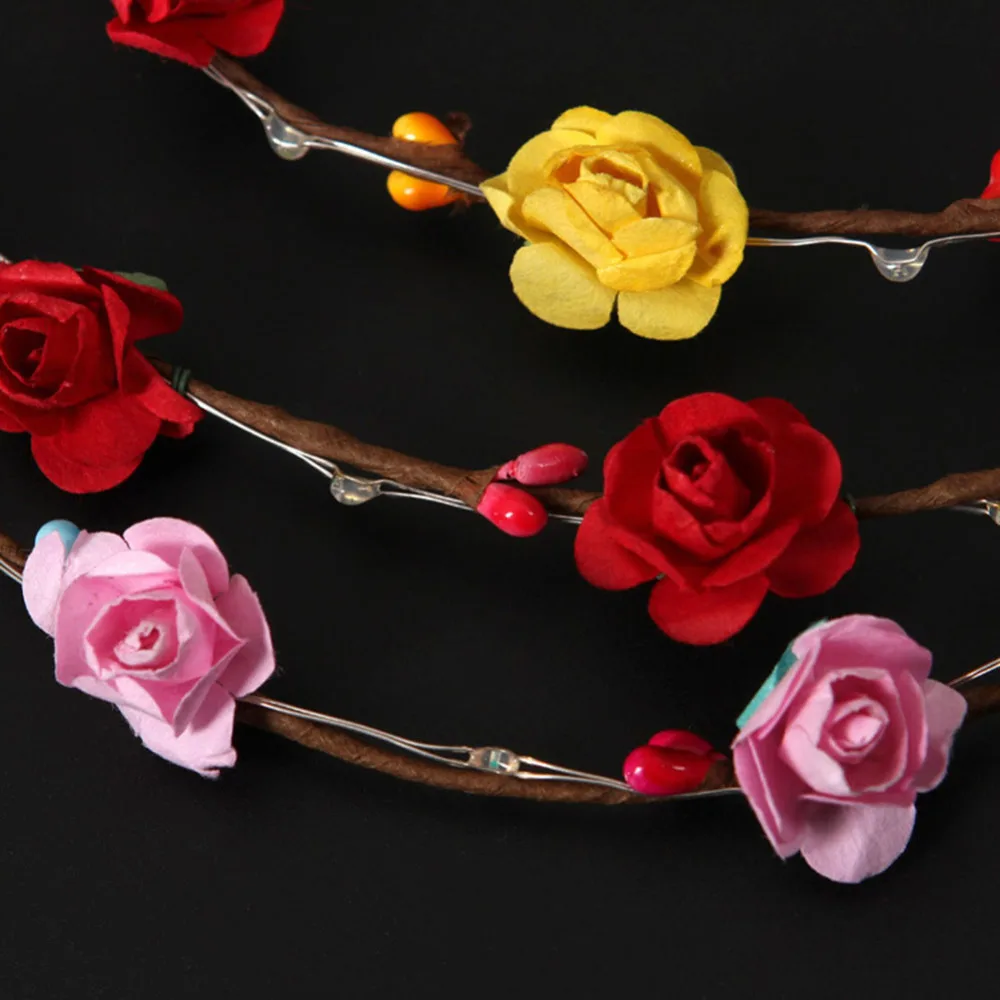 10pca/set Wedding Party Decoration LED Flower Crown Adjustable Flower Wreath Headband Headdress
10pca/set Wedding Party Decoration LED Flower Crown Adjustable Flower Wreath Headband Headdress