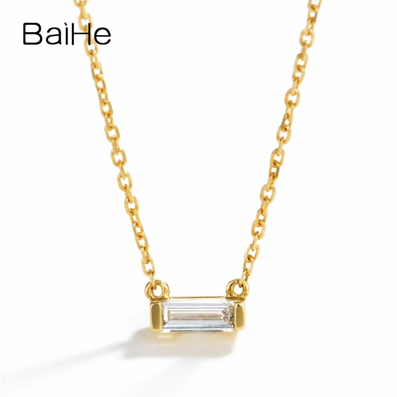 BAIHE Solid 18K Yellow Gold 0.08ct H/SI Natural Diamond Wedding Women Trendy Fine Jewelry Beautiful diamond Leisure Necklaces
BAIHE Solid 18K Yellow Gold 0.08ct H/SI Natural Diamond Wedding Women Trendy Fine Jewelry Beautiful diamond Leisure Necklaces