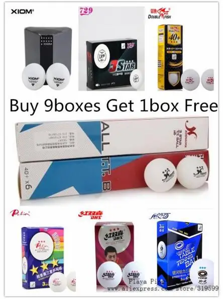 WholeSale ITTF Apprved 40+ New Material PP Ball Table Tennis ball / ping pong ball 6pcs/pack