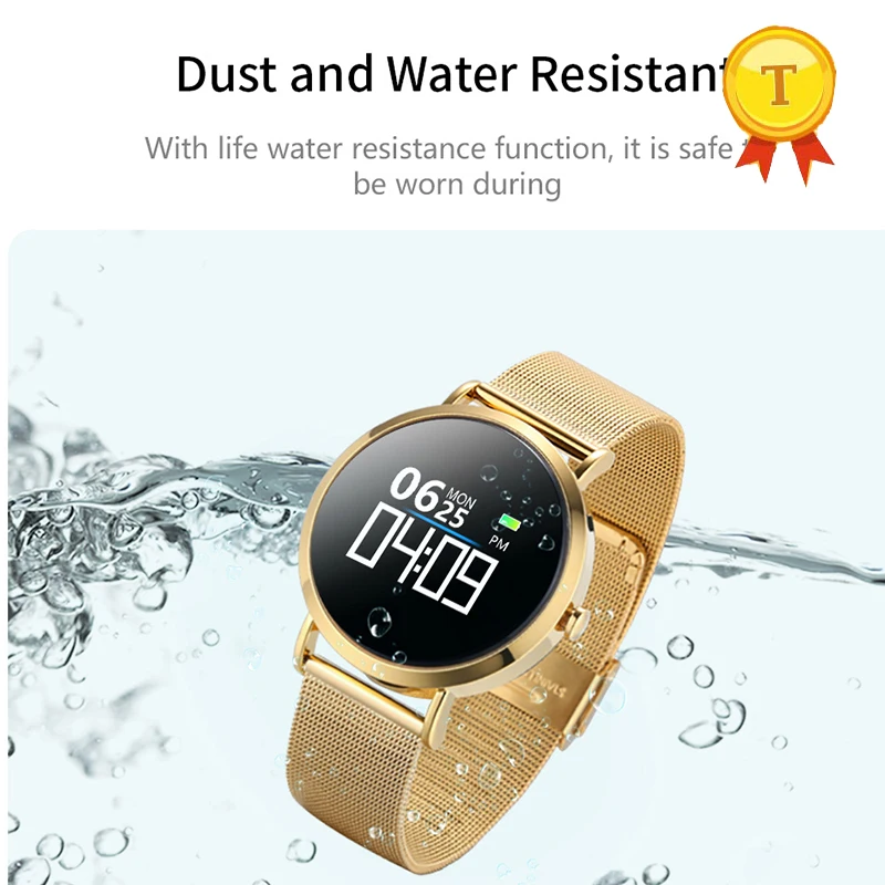 2019 New Arrival Round Screen IP68 Waterproof Smart Bracelet Heart Rate Smart Wristband Blood pressure Steel Strap Smart Band
2019 New Arrival Round Screen IP68 Waterproof Smart Bracelet Heart Rate Smart Wristband Blood pressure Steel Strap Smart Band