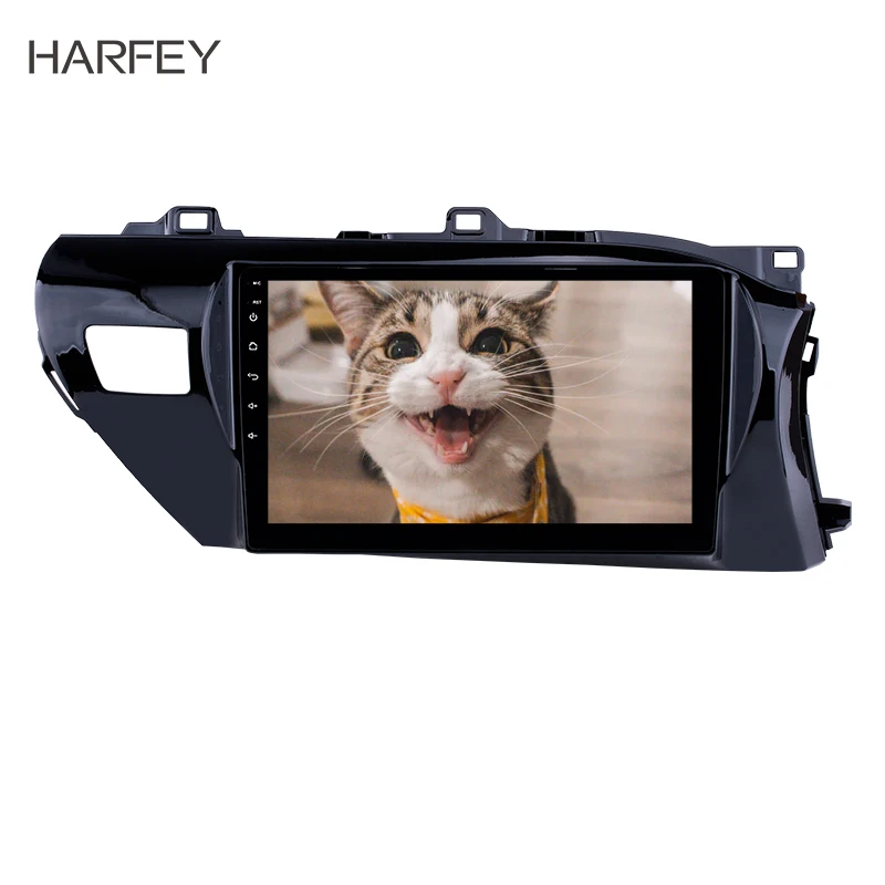 Автомагнитола Harfey 2DIN 10 1 дюйма Android 9 GPS для Toyota Hilux правый руль 2016 2017 2018 зеркальное
