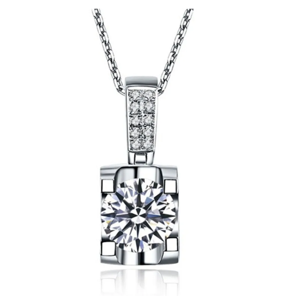 1CT Moissanite Pendant Classic Women Sterling Silver Jewelry Brand Necklace Carbon Pendant Engagement Women Jewelry with Box
1CT Moissanite Pendant Classic Women Sterling Silver Jewelry Brand Necklace Carbon Pendant Engagement Women Jewelry with Box