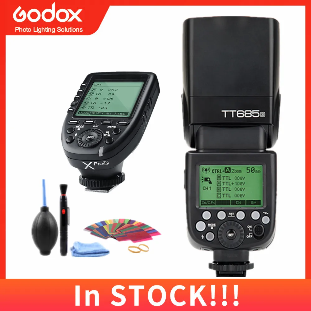 Вспышка Godox TT685S 2,4G HSS 1/8000s TTL Speedlite XPro-S с триггером для Sony A77II A7RII A7R A7000 A6500 A6300
Вспышка Godox TT685S 2,4G HSS 1/8000s TTL Speedlite XPro-S с триггером для Sony A77II A7RII A7R A7000 A6500 A6300