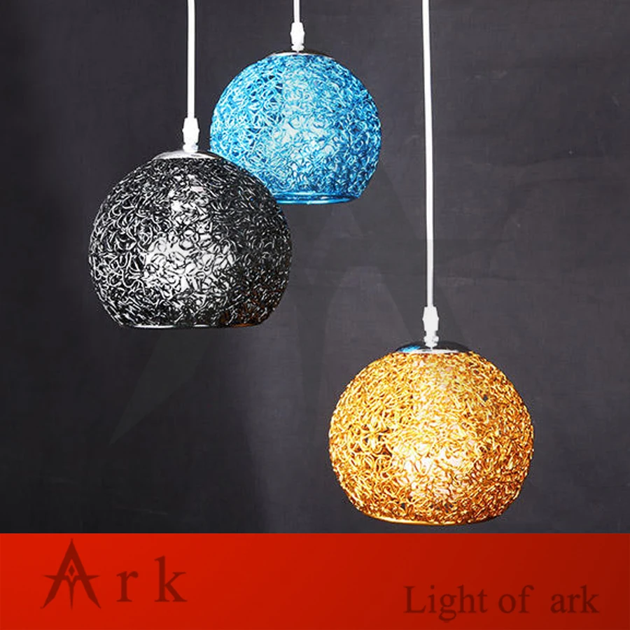 Classic Nordic E27 dia 15cm aluminum oxidation wire ball lampshade bulb cage pendant light DIY
Classic Nordic E27 dia 15cm aluminum oxidation wire ball lampshade bulb cage pendant light DIY