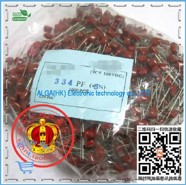 Free shipping .CBB film capacitors 100V334J 330NF 0.33UF pitch 5MM 334J100V
Free shipping .CBB film capacitors 100V334J 330NF 0.33UF pitch 5MM 334J100V