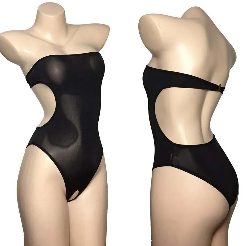 Women Sexy Lingerie Strapless Open Crotch High Cut Skinny Leotard Sheer Opaque Crotchless Teddy Bodysuit Exotic Swimsuit
Women Sexy Lingerie Strapless Open Crotch High Cut Skinny Leotard Sheer Opaque Crotchless Teddy Bodysuit Exotic Swimsuit